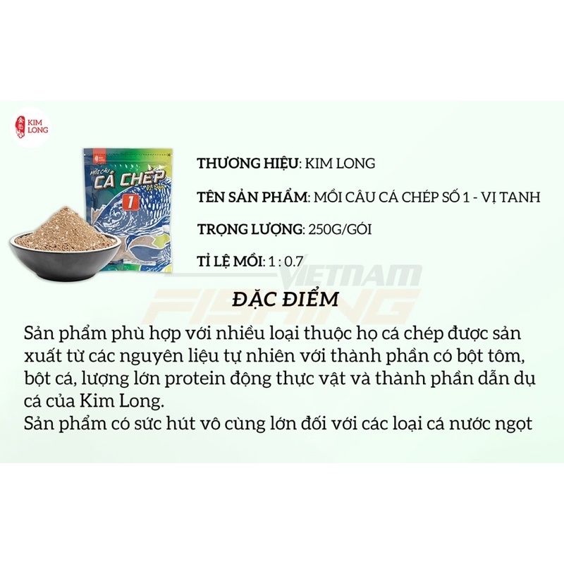 Mồi Câu Cá Chép KIM LONG