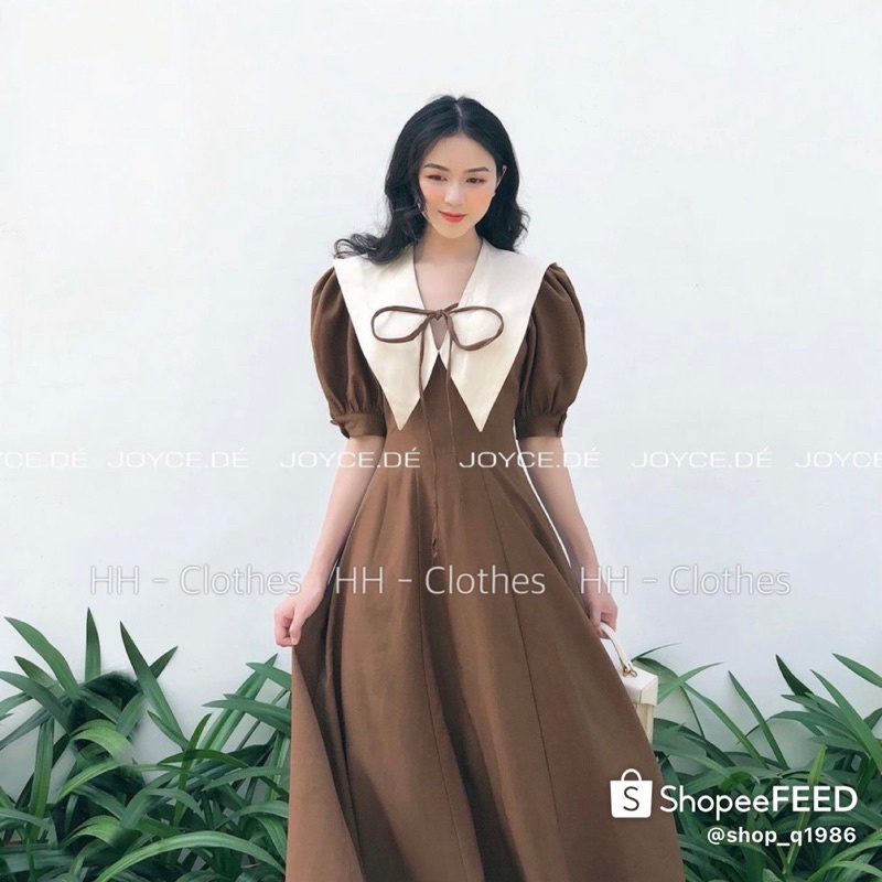 Đầm A tông màu cực tây