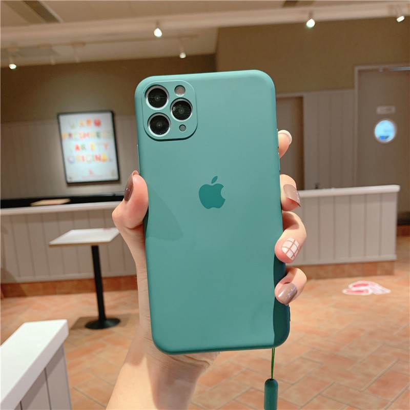 【Bảo vệ ống kính】 Vỏ silicon iPhone11 pro MAX X XS MAX XR 6 / 6S PLUS 7 / 8PLUS Vỏ bọc đầy đủ