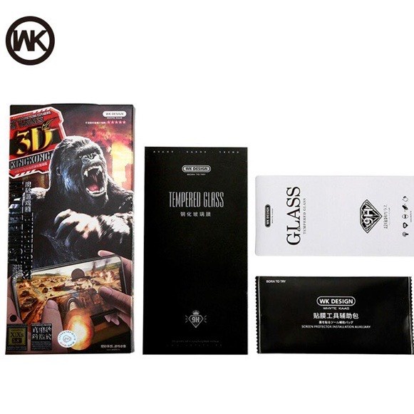 Kính Cường lực KINGKONG Nhám Gaming Chống Vân Tay Mồ Hôi hãng Wekome WK Iphone 11 12 13 14 Pro Max