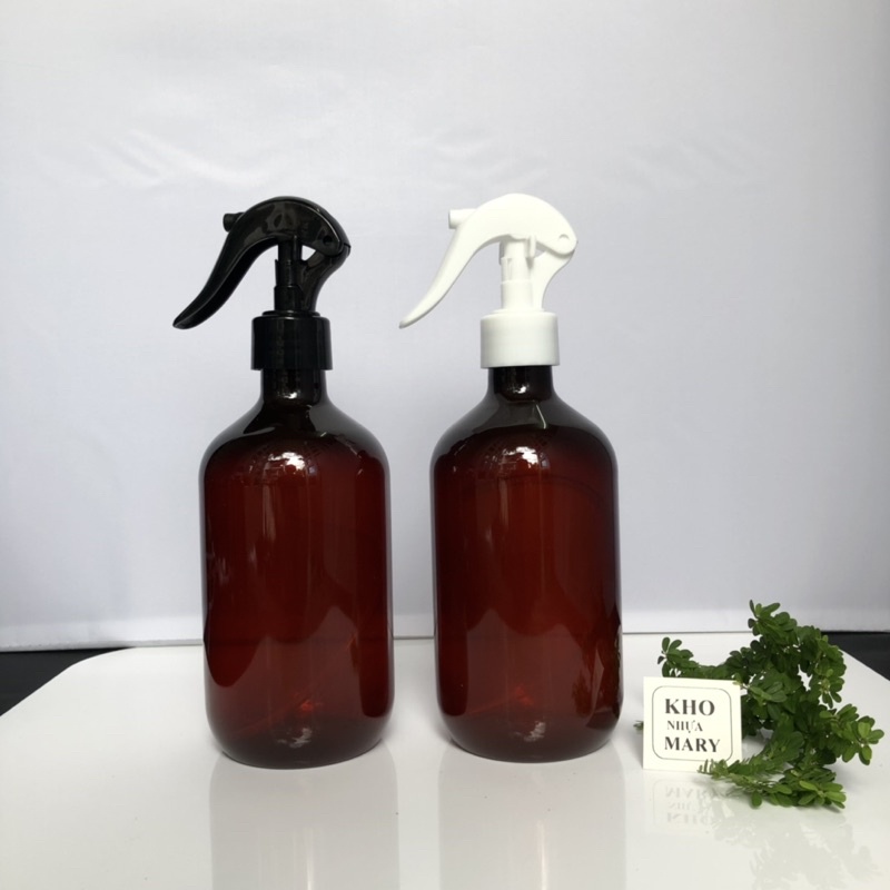 Bình Xịt Khuẩn, Xịt tưới Cây - Chai xịt cồn Lớn 500ml màu xanh/ nâu/ đen- Chai xịt phun sương tưới cây/ xịt giọt xà bông