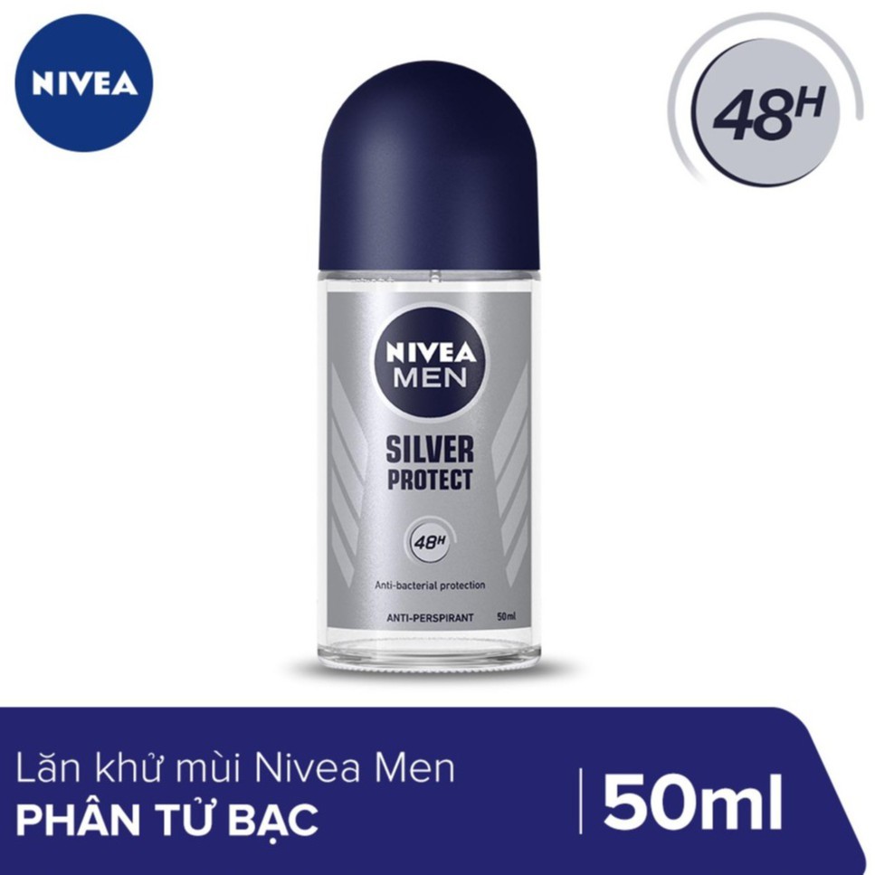 Lăn Ngăn Mùi Nam Nivea Men Silver Protect 50ml