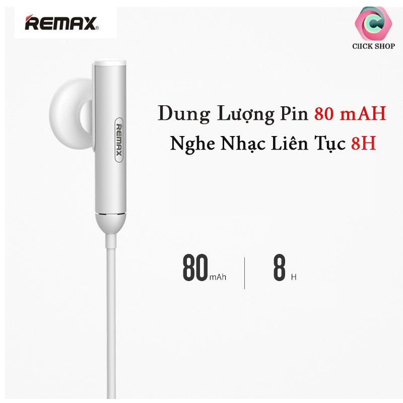 Tai nghe thể thao Bluetooth Remax RB-S9- Tai nghe remax s9 chính hãng