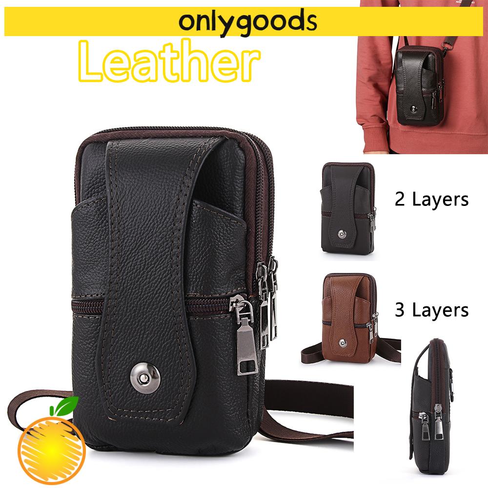 Túi Đeo Hông Da Thật Nhiều Màu Thời Trang Cho Nam