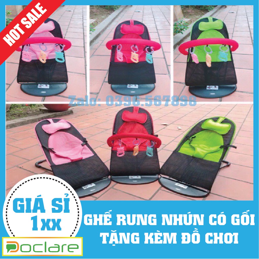 ⚡GHẾ NHÚN RUNG CHO BÉ + TẶNG THANH TREO ĐỒ CHƠI