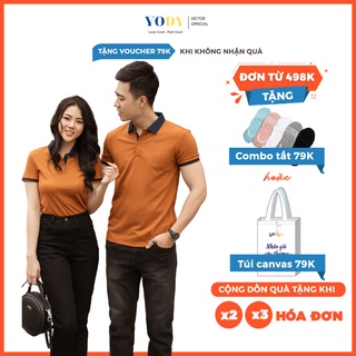 Combo Áo Đôi Polo Nam Nữ YODY Thoáng Mát Thấm Hút Mồ Hôi
