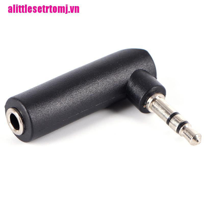 Giắc chuyển đổi âm thanh từ đầu cắm sang lỗ cắm 90 độ 3.5mm 3 cực