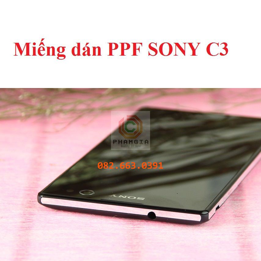 Dán PPF bóng, nhám cho SONY C3 màn hình, mặt lưng, full lưng siêu bảo vệ