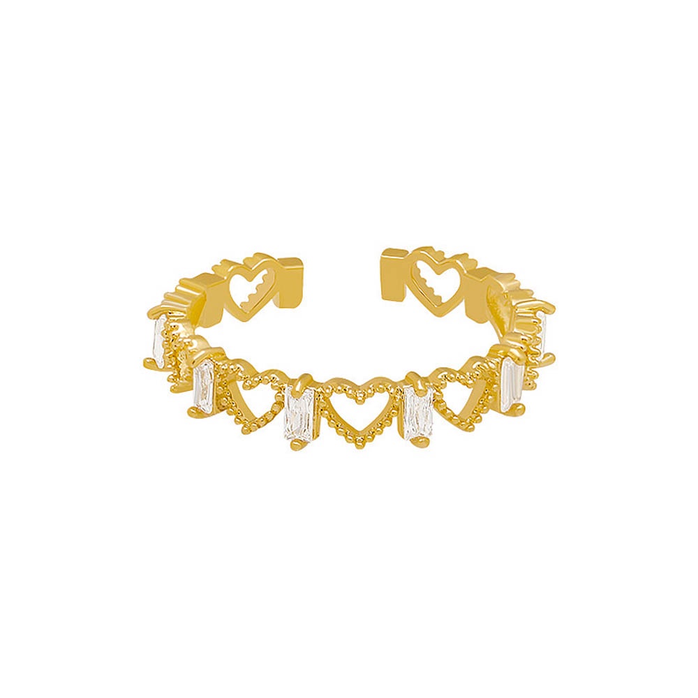 Nhẫn dạng mở điều chỉnh được họa tiết bướm / trái tim thời trang cho nữ