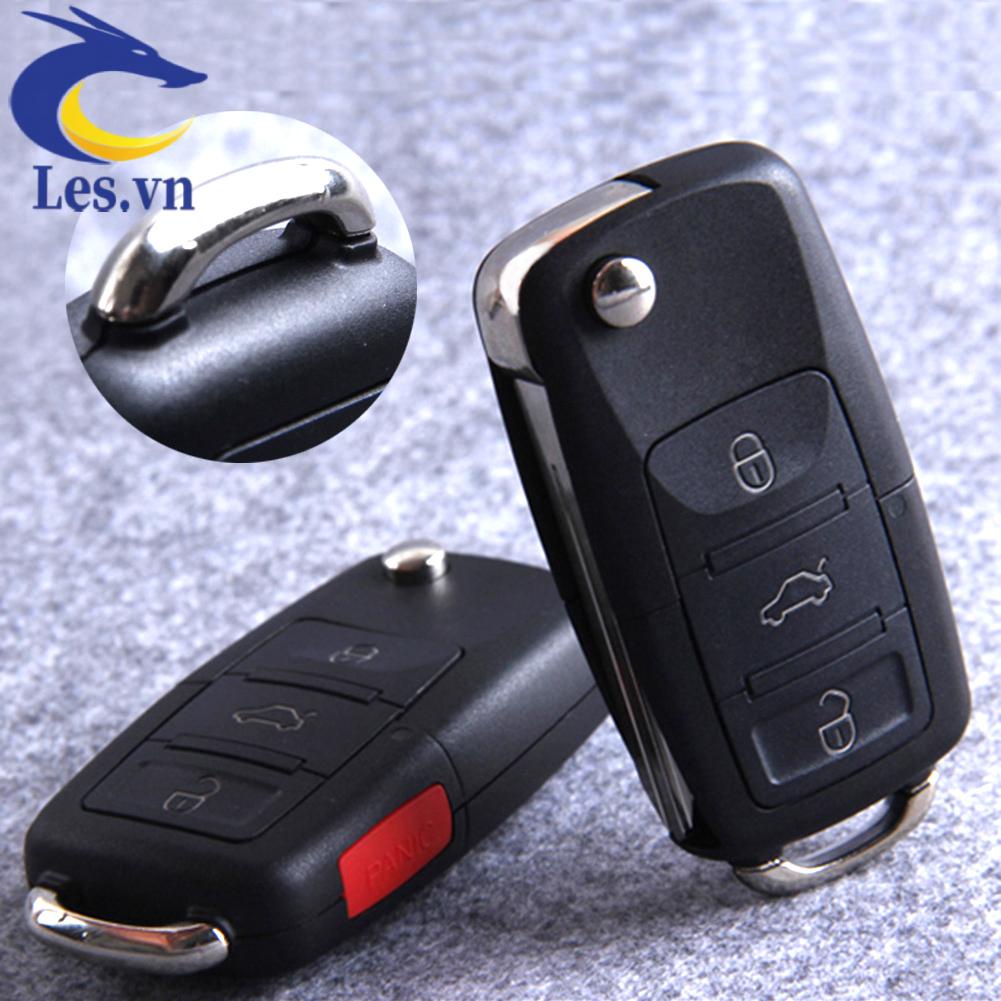 Vỏ Chìa Khóa Điều Khiển Từ Xa 4 Nút Gấp Gọn Thay Thế Dành Cho Xe Hơi