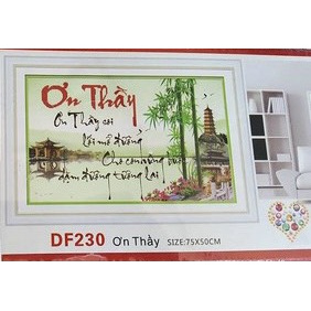 Tranh đính đá ơn thầy DF230