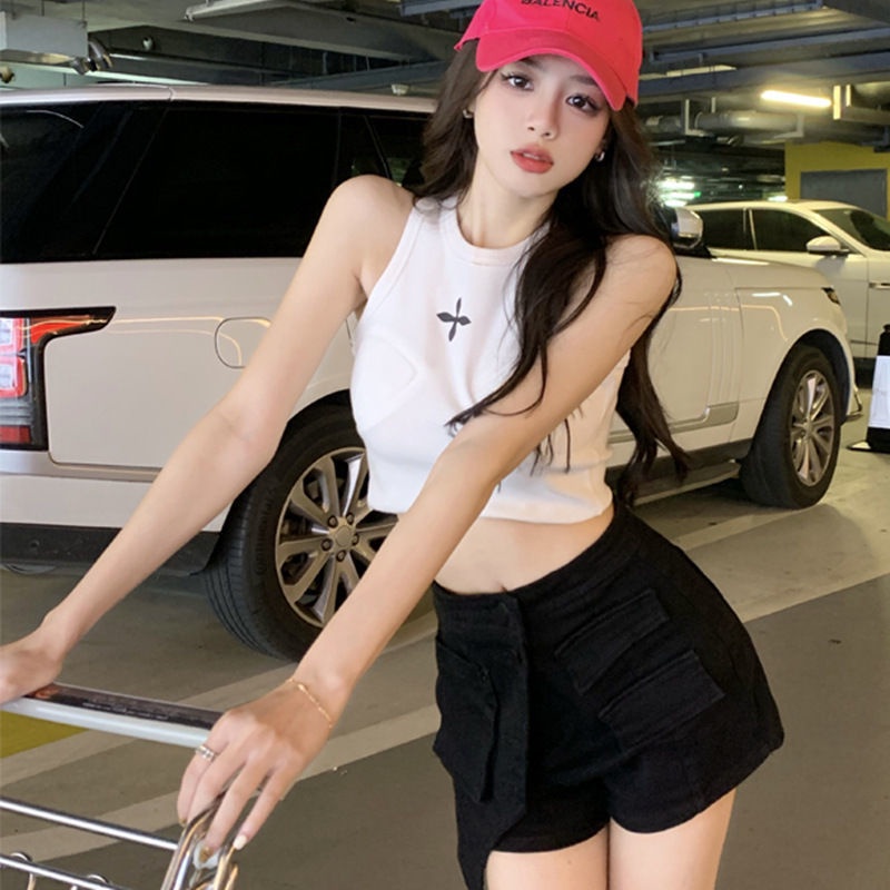 Áo Croptop Sát Nách Kiểu Dáng Đơn Giản Thời Trang Mùa Hè