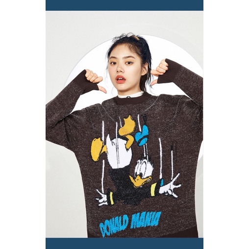 Áo len lông thỏ nâu Peacebird