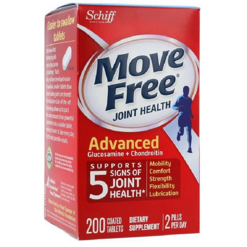 ƯU ĐÃI LỚN Viên uống bổ khớp Schiff Move Free Joint Health Advanced 200 viên của Mỹ ƯU ĐÃI LỚN
