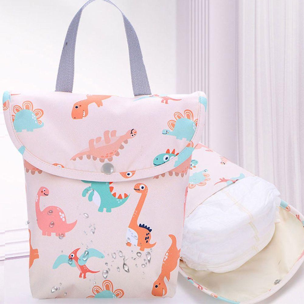 Túi Đựng Tã Em Bé Bằng polyester Chống Nước Đa Năng In Hình Thú Dễ Thương