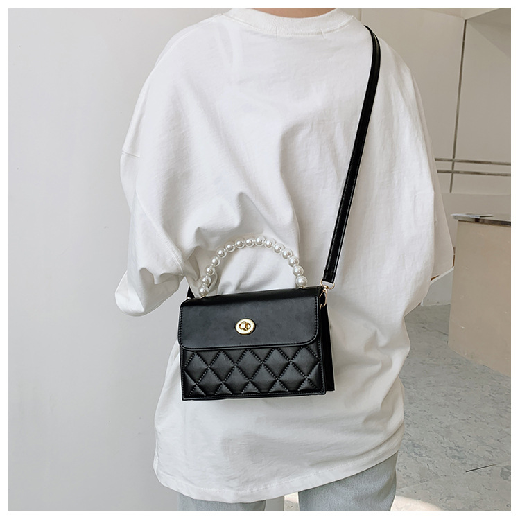 Túi Đeo Chéo JASMIN NOIR Họa Tiết Thêu Ca Rô Thời Trang Cổ Điển Cho Nữ