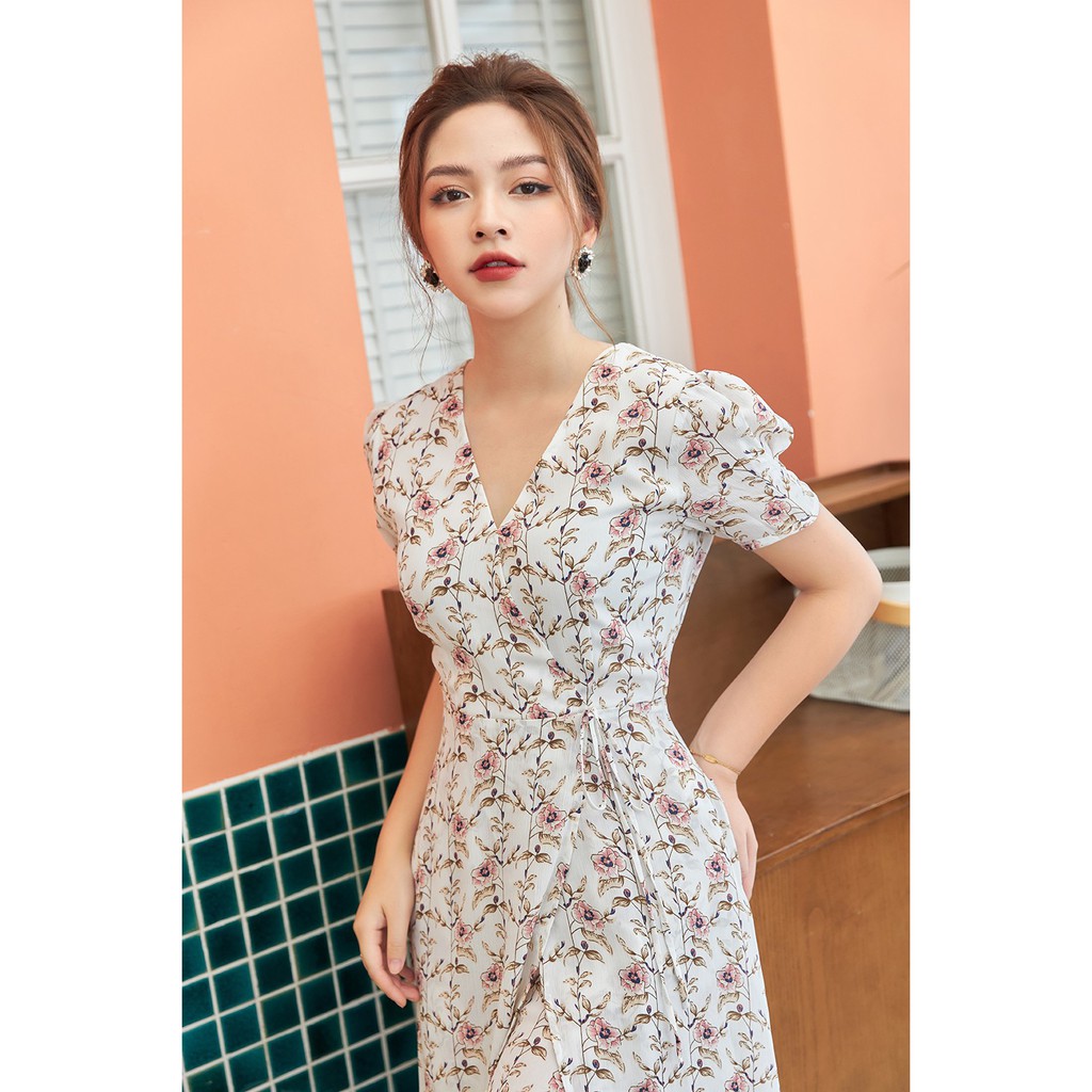 Đầm xòe ngắn tay xẻ 1 bên DEA0313 - 20Again | BigBuy360 - bigbuy360.vn