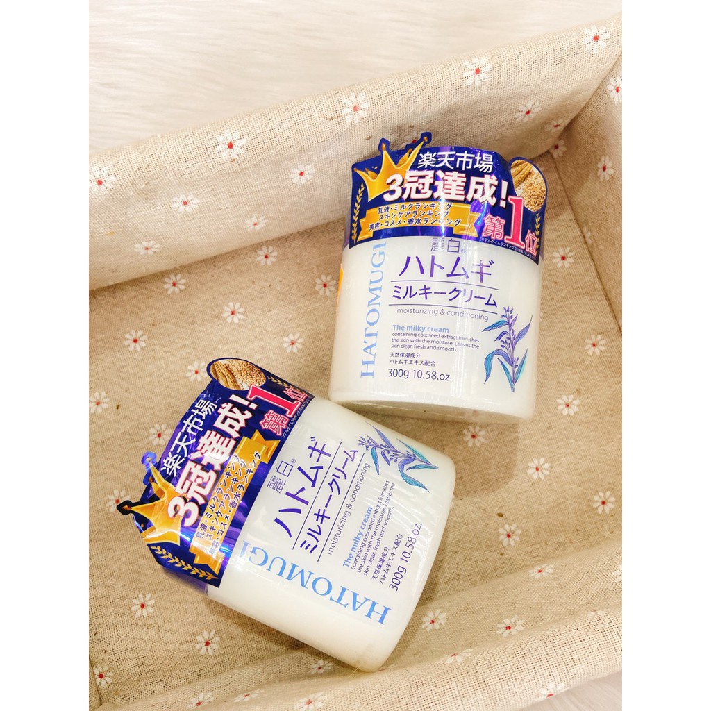 Kem Dưỡng Hatomugi Ý Dĩ Nhật Bản - Kem Dưỡng Ẩm, Phục Hồi &amp; Chống Lão Hoá Da