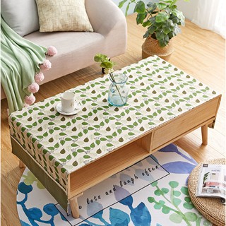 Khăn trải bàn trà lan decor tbt200 lá xanh