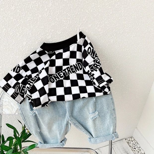 Áo Thun Cotton Nguyên Chất Phong Cách Mới 2022 Cho Bé Trai