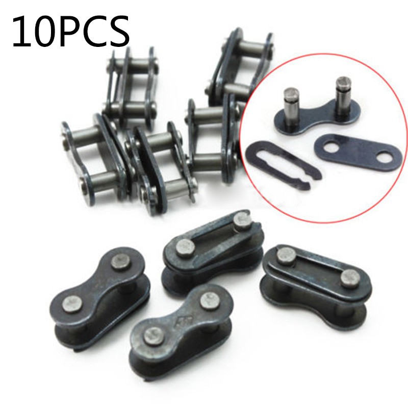 10 Pack Bicycle Single Speed Quick Chain Master Link Connector Joint Links Steel