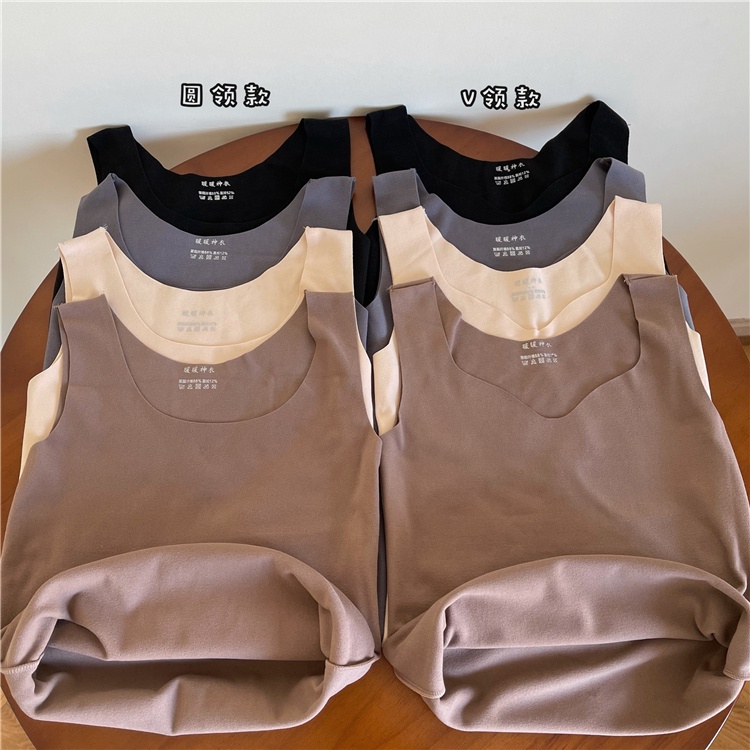 NUZIRO  Áo 3 lỗ trơn ấm áp cho nữ