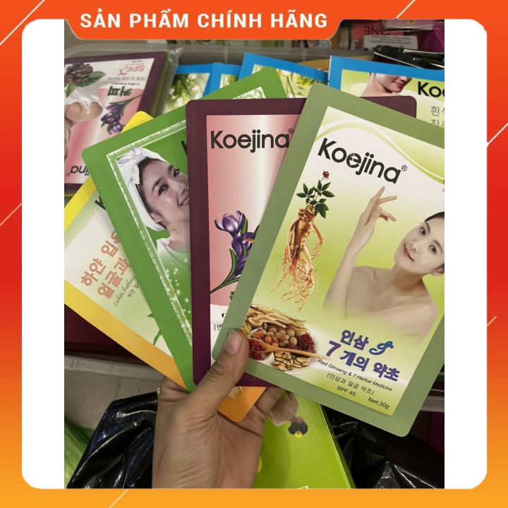 Tắm trắng dành cho da mặt #Koejina 30g có 4 loại cafe-tổ yến-mật ong- nhân sâm - giúp da trắng hồng ngay lầm đầu sử dụng