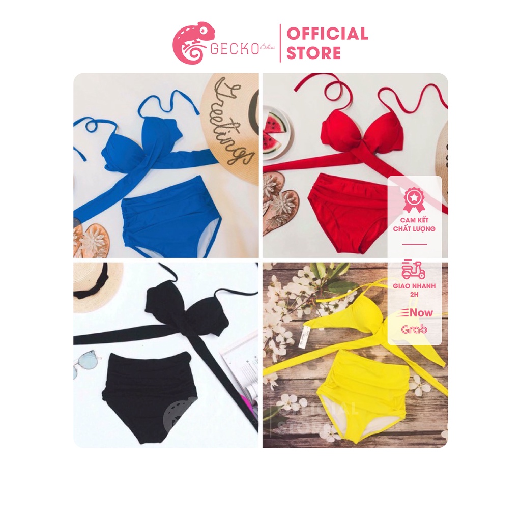 Bikini Đồ Bơi 2 Mảnh Áo Gọng Chéo Đệm Dày GK0224 (Nhiều Màu, Ảnh Thật)