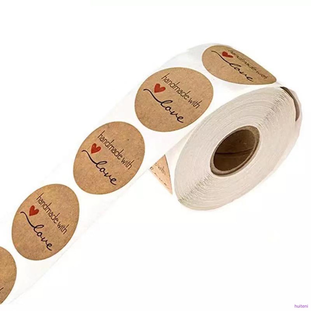 Cuộn 500 Nhãn Dán Trang Trí Quà Tặng