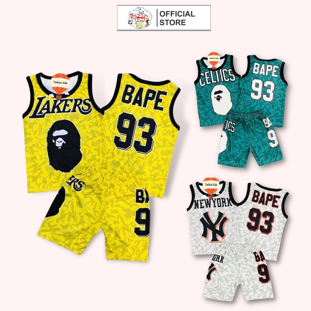 Đồ Bộ Ba Lỗ Sport kids Cho Bé trai từ 10kg Đến Size Đại