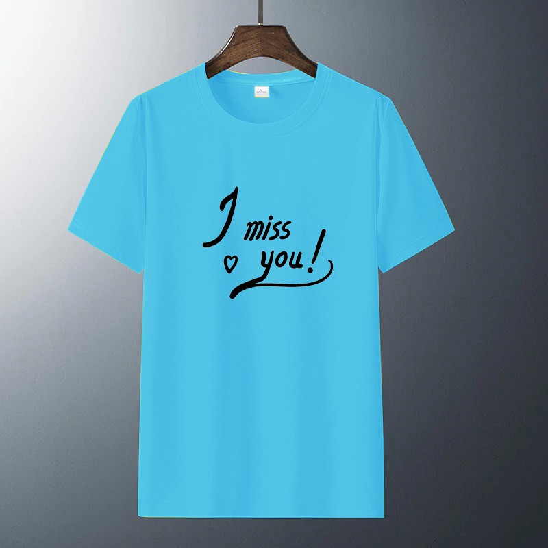 [Mã FASHIONT4MA2 giảm 10K đơn 50K] Áo thun nam in chữ i miss you thời trang KM504