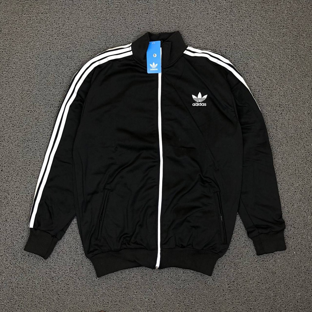 Áo Khoác Adidas Cổ Cao Phối Khóa Kéo Trẻ Trung Năng Động