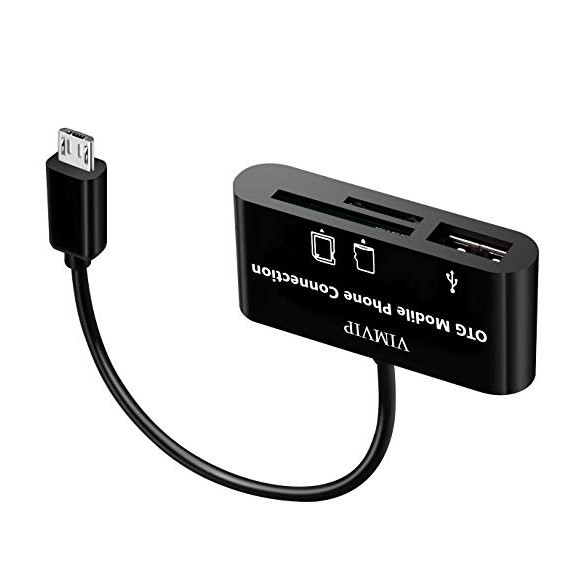 Đầu đọc thẻ nhớ 3 in 1 cho điện thoại android cổng micro USB