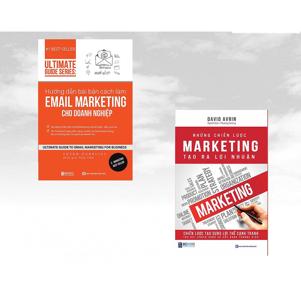 Sách - Combo Cách làm Email Marketing cho doanh nghiệp + Những chiến lược marketing giúp doanh nghiệp tạo ra lợi nhuận