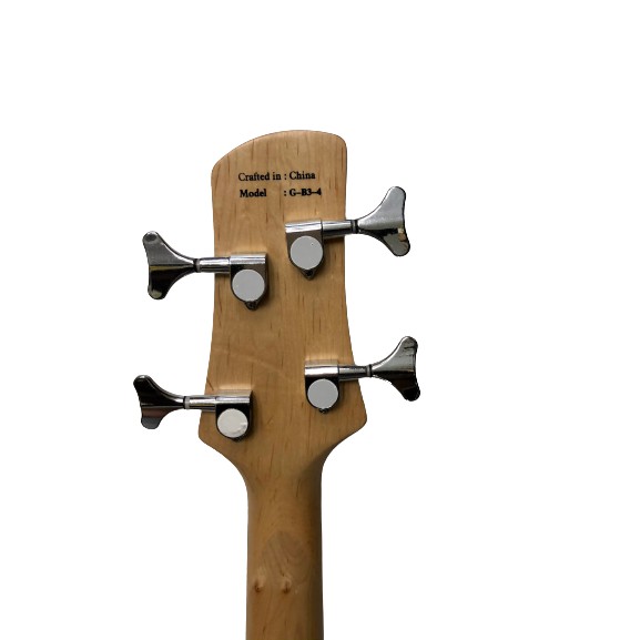 Guitar Bass gỗ đen vàng