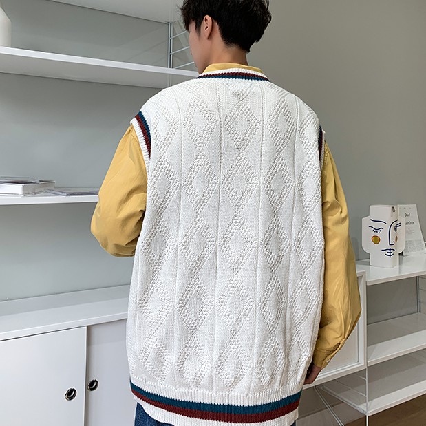 Áo sweater không tay thời trang nhật bản dành cho cặp đôi
