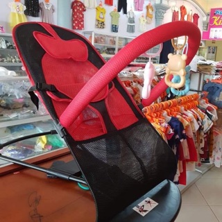 Ghế rung cho bé hàng loại 1 có gối đầu và thanh treo đồ chơi
