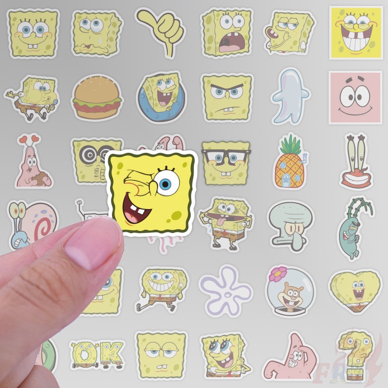 ❉ SpongeBob SquarePants Stickers ❉ 40Pcs/Set DIY Decals Stickers for Album Diary Laptop Scrapbooks