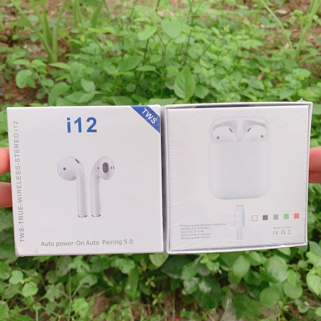 TAI NGHE I12 TWS BLUETOOTHCẢM BIẾN VÂN TAY CỰC NHẬY