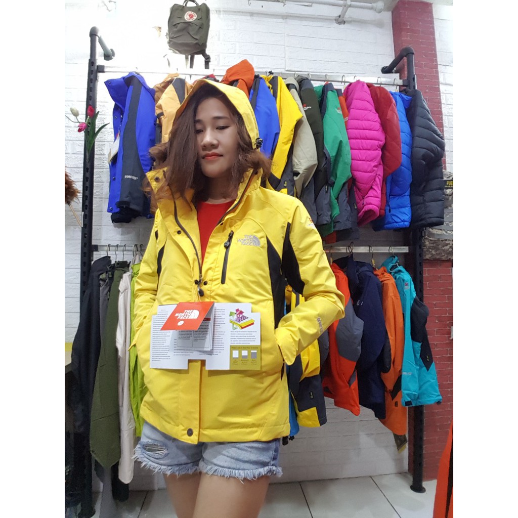 Áo 2 Lớp Chống Nước Màu Vàng