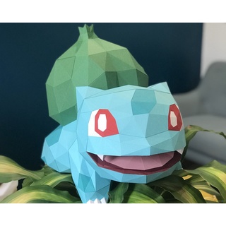 Mô hình giấy 3D pokemon Bulbasaur (35x30x40cm)