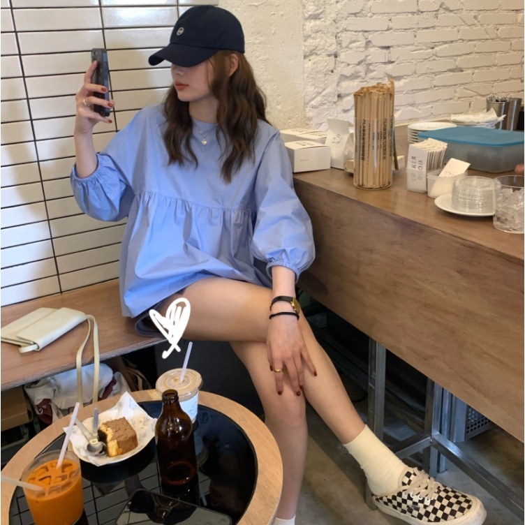 SUXI Áo Sơ Mi Mỏng Màu Sắc Trơn Dáng Rộng Chống Nắng Thời Trang Mùa Hè Cho Nữ