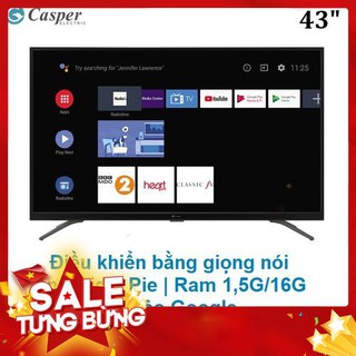 ⚡Flash⚡ Smart Tivi Casper 43 inch 43FG5000 ✅ Có giọng nói, Trợ lý ảo, hàng Thái 1 đổi 1 trong 1 năm