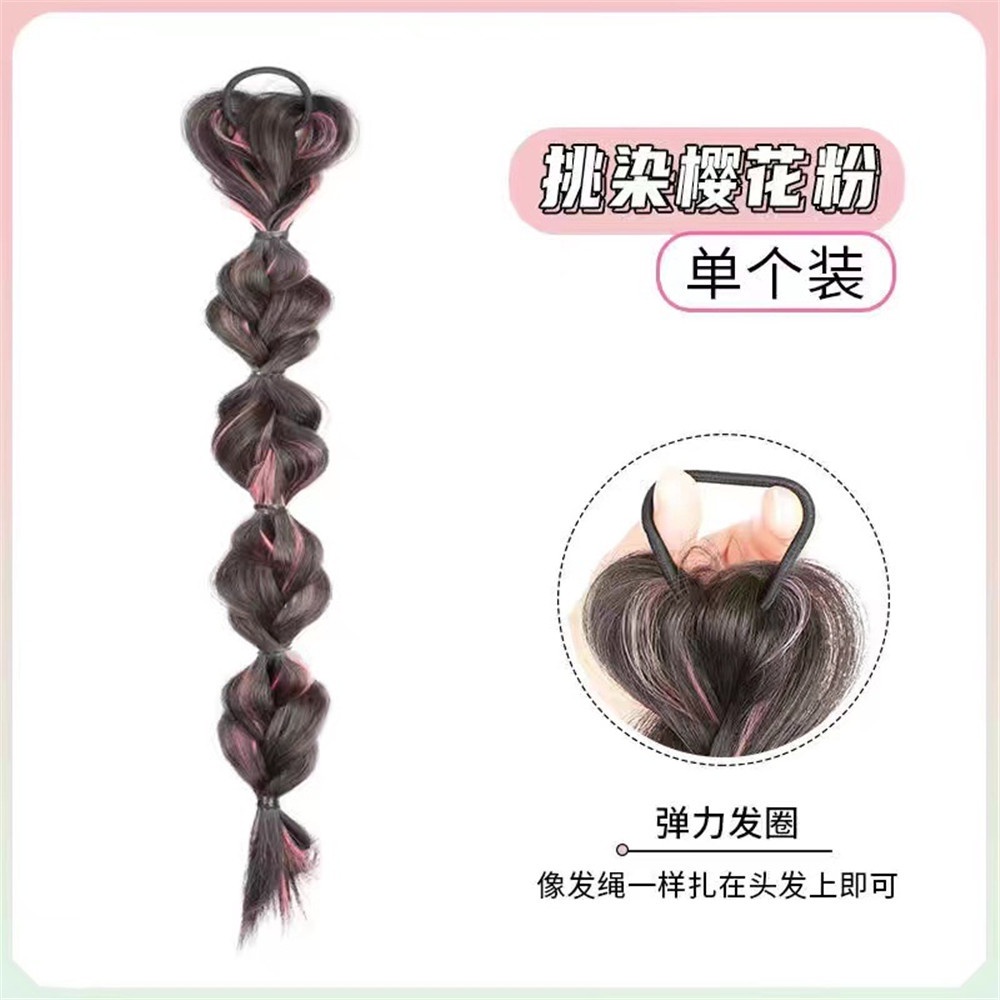 【XJ-COD】Tóc Giả Thắt Bím Đuôi Ngựa Phồng Dễ Thương Cho Nữ
