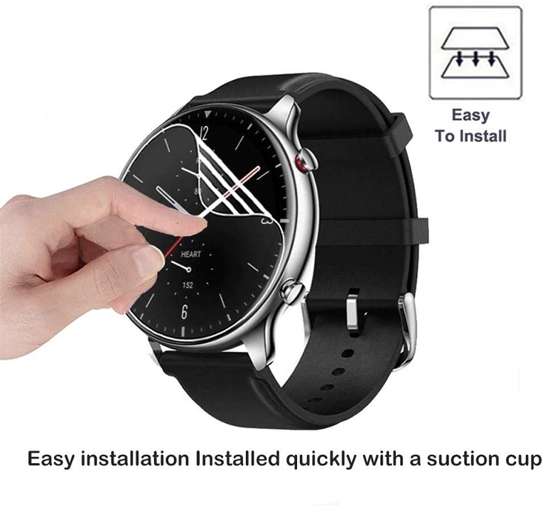 Set 3 miếng dán bảo vệ màn hình cao cấp thời trang cho đồng hồ thông minh Xiaomi Huami Amazfit Gtr 2