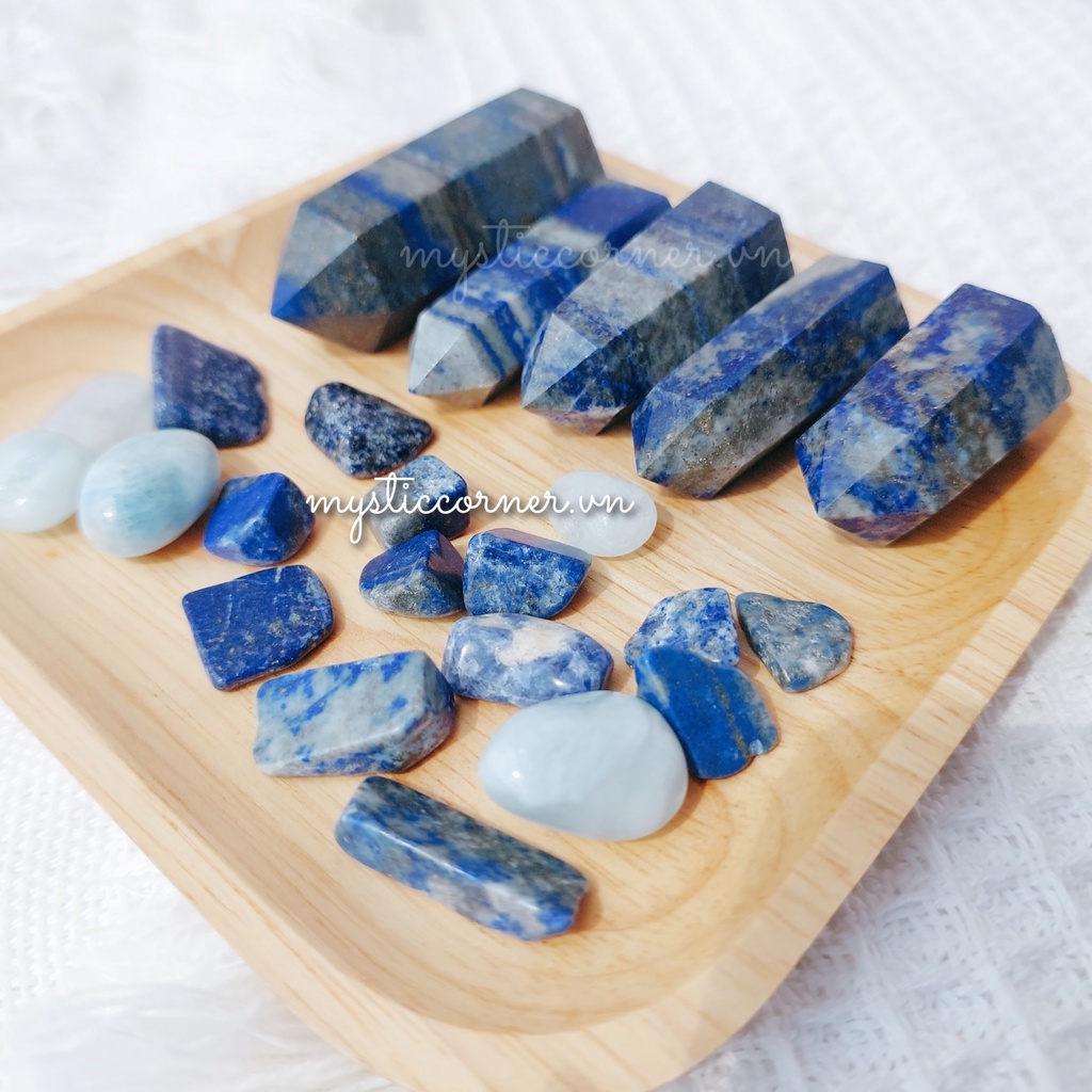 [mini 3 - 5cm] Trụ đá Lapis Lazuli ( ngọc lưu ly ) dùng thanh tẩy Tarot, Reiki, thiền định, phong thủy