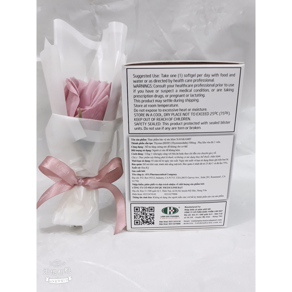 Viên uống tăng sức đề kháng (xuất xứ Mỹ) XAVAKAMIT, giúp tăng sức đề kháng, nâng cao sức khỏe cho cơ thể