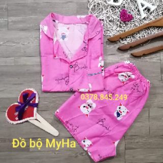 Sét bộ pijama đùi Kate Thái ( mẫu ngẫu nhiên )