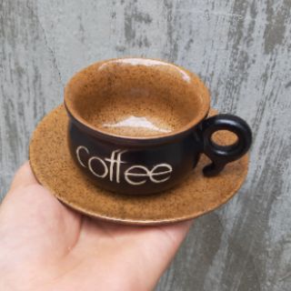 Combo 5 bộ cốc đĩa cafe nóng 100ml