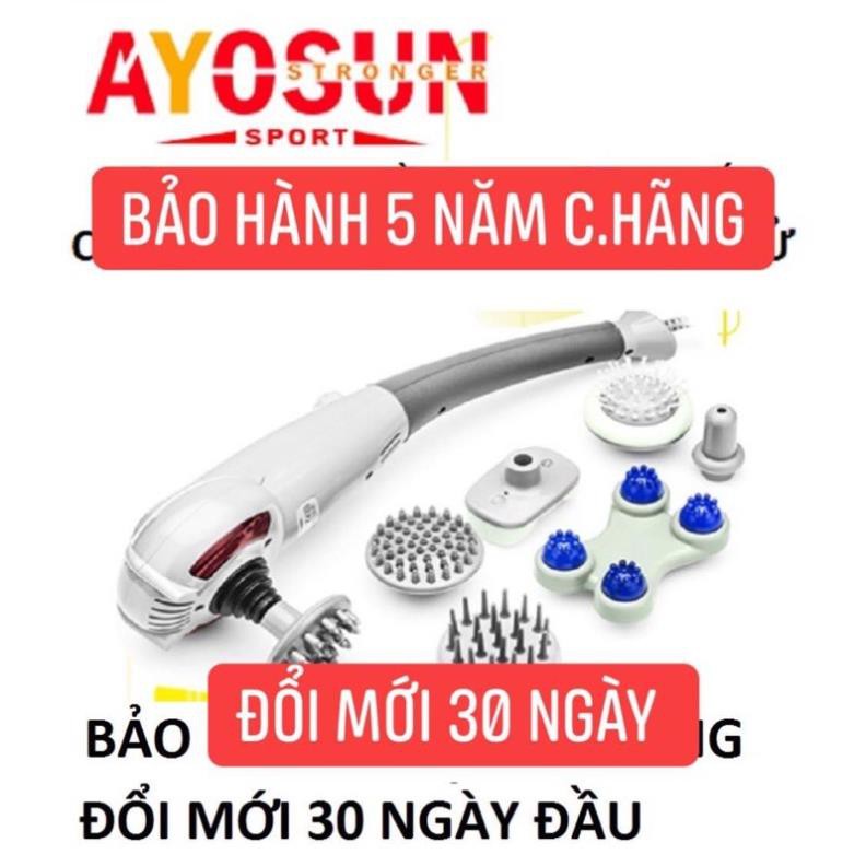 Máy massage cầm tay 7 đầu Hàn quốc Ayosun-Bảo hành 5 năm chính hãng